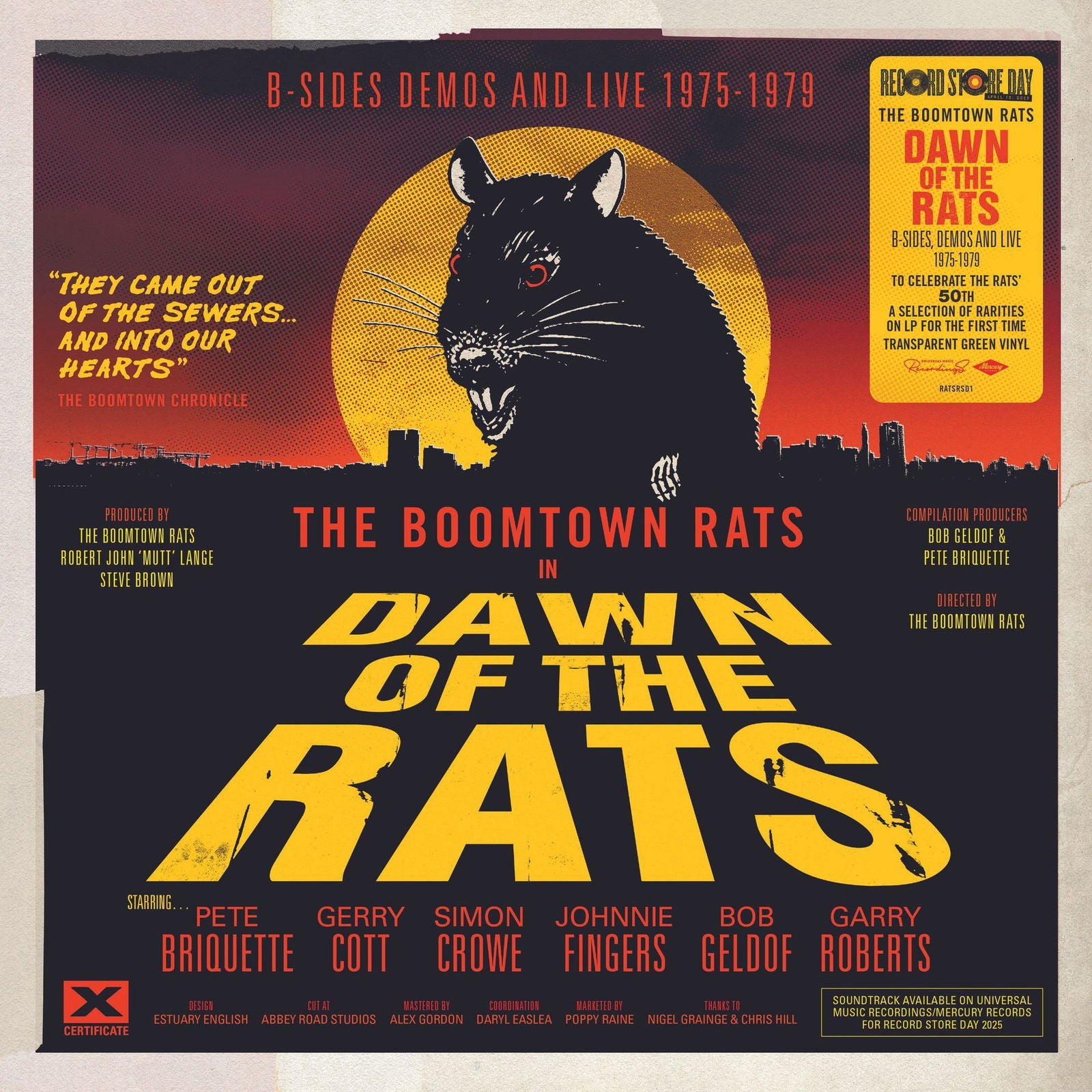 Boomtown Rats - Dawn of the Rats: B-Sides, Demos and Live 1975-1979 (LP) Cover Arts and Media | Records on Vinyl