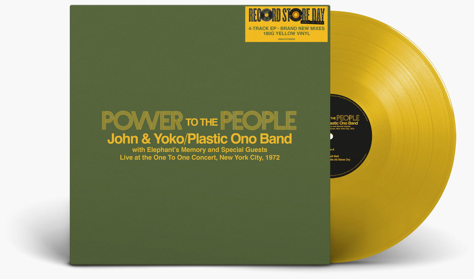 John & Yoko & the Plastic Ono Band & Elephant's Memory - Power To the People - Live At the One To One Concert, New York City, 1972 (Single) Cover Arts and Media | Records on Vinyl