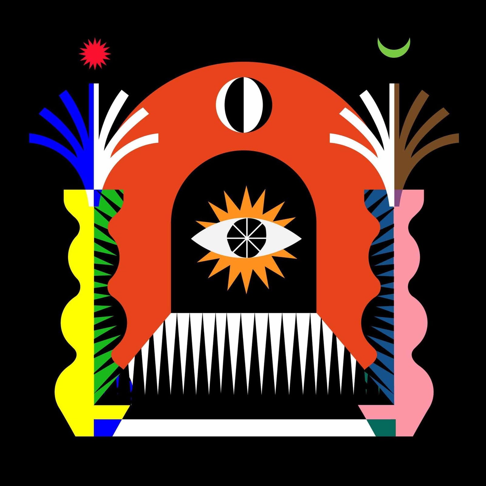 Populous - Moonbatons (Single) Cover Arts and Media | Records on Vinyl