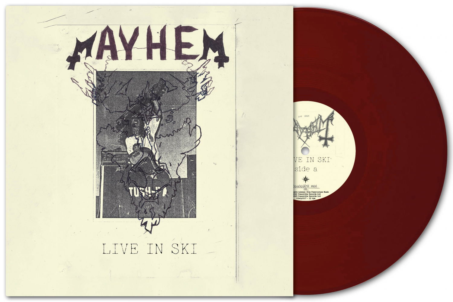 Mayhem - Live In Ski (Single) Cover Arts and Media | Records on Vinyl
