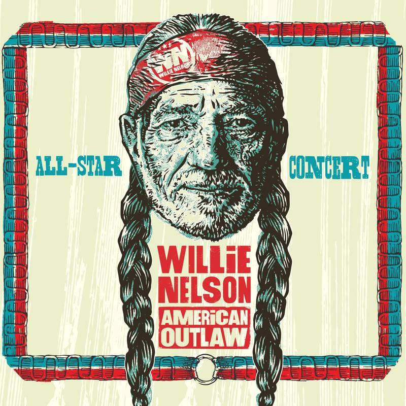 Various - Willie Nelson American Outlaw - Live (2 LPs) Cover Arts and Media | Records on Vinyl
