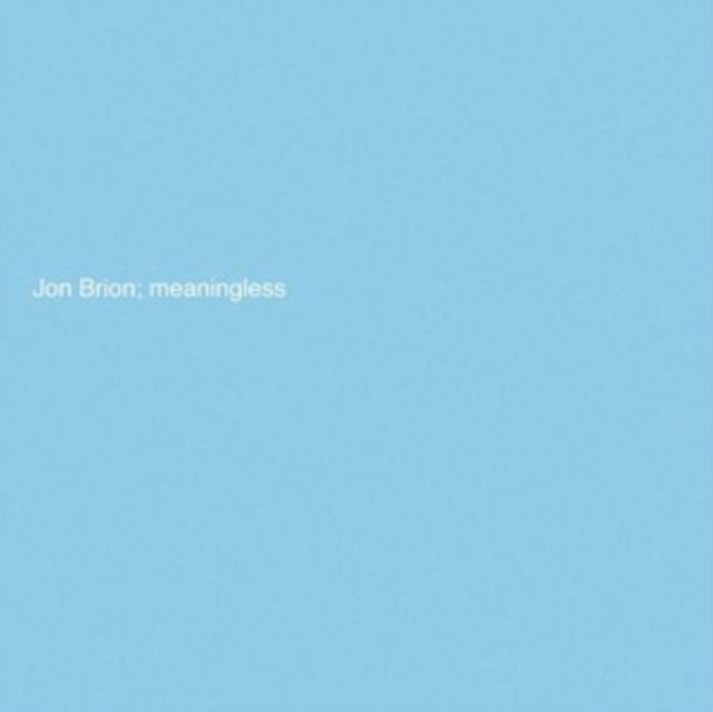 Jon Brion - Meaningless (LP) Cover Arts and Media | Records on Vinyl