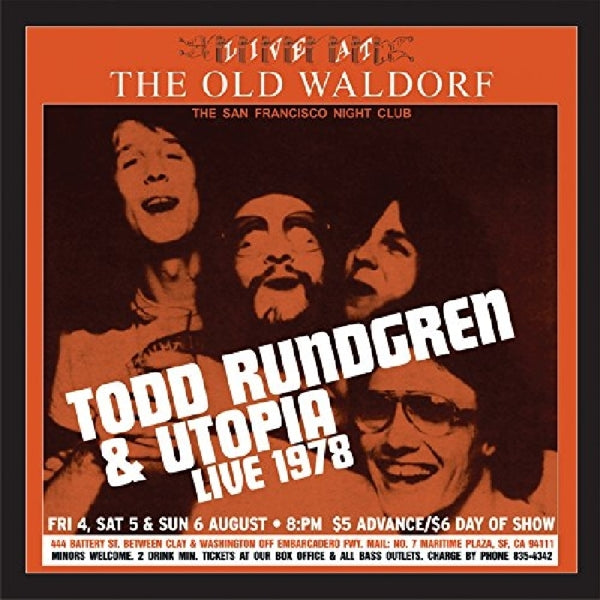  |   | Todd -'S Utopia- Rundgren - Live At the Old Waldorf (2 LPs) | Records on Vinyl