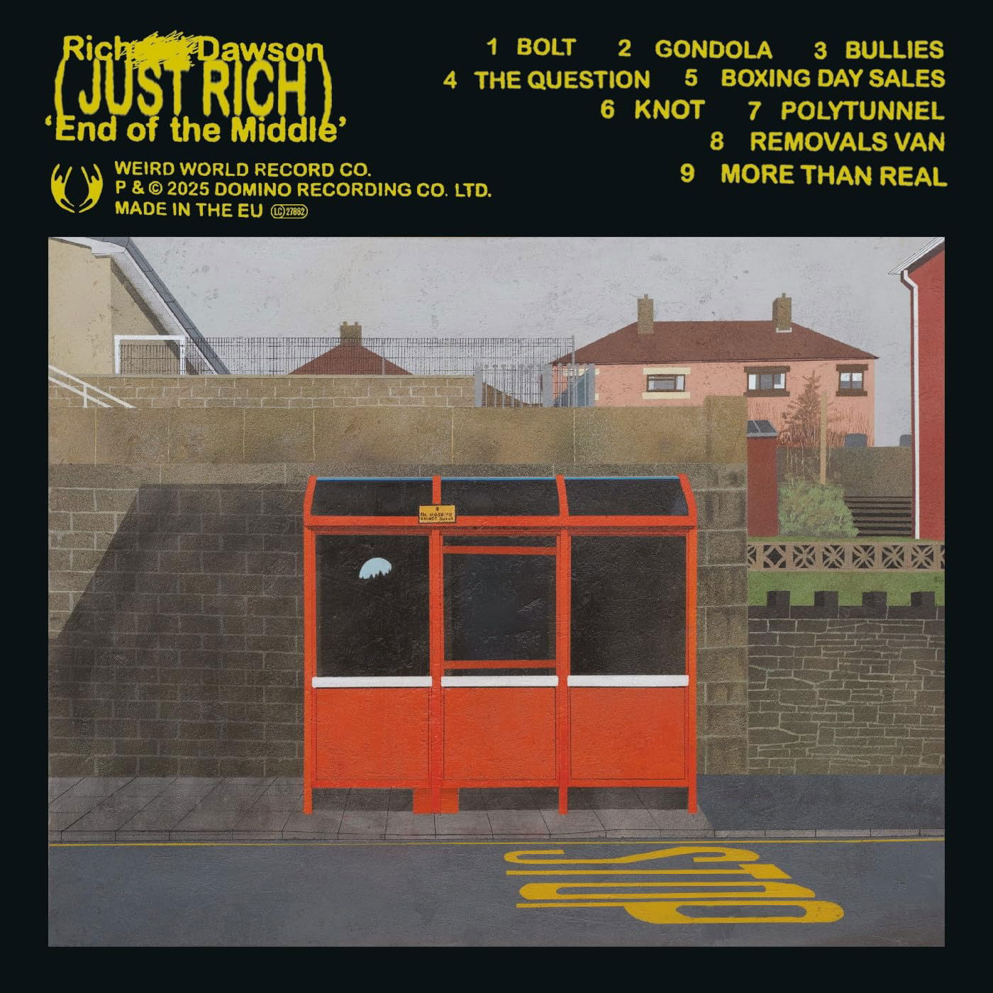 Richard Dawson - End of the Middle (LP) Cover Arts and Media | Records on Vinyl