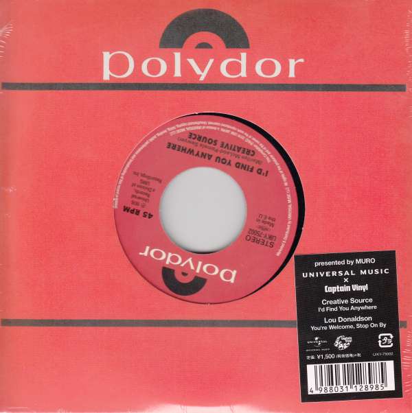Creative Source - I'd Find You Anywhere /You're Wecome, Stop On By (Single) Cover Arts and Media | Records on Vinyl