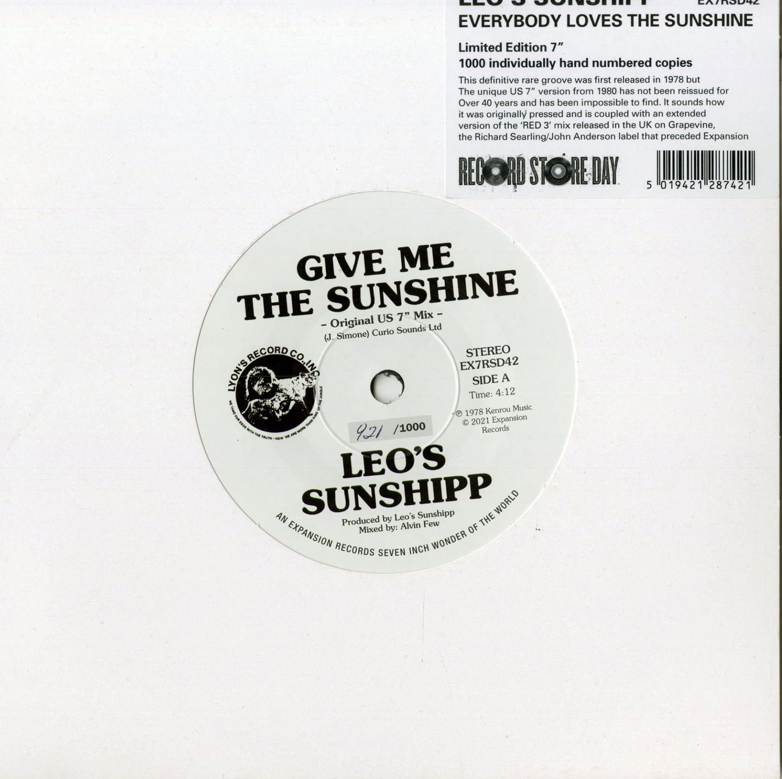  |   | Leo's Sunshipp - Everybody Loves the Sunshine (Single) | Records on Vinyl