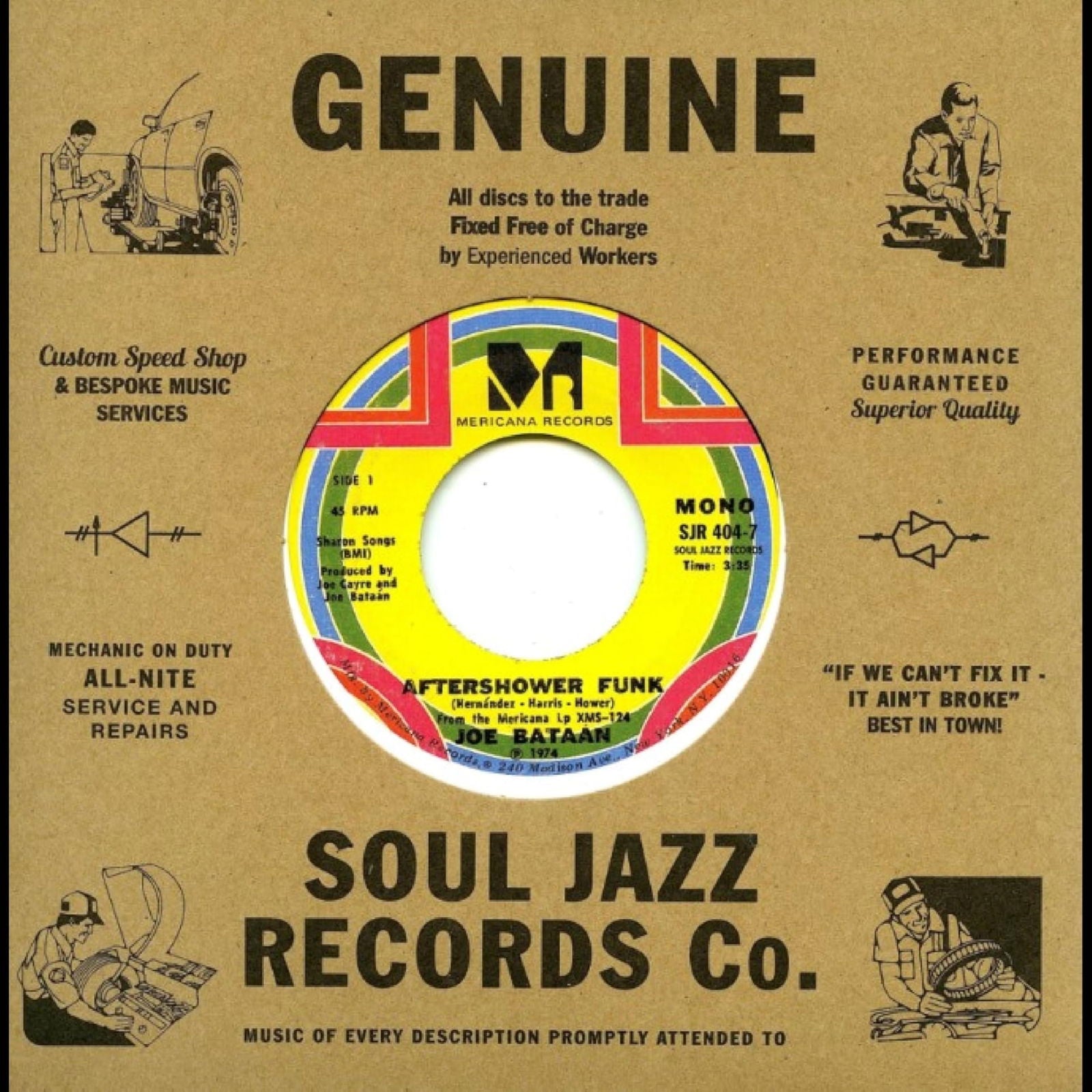 Joe Bataan - Aftershower Funk (Single) Cover Arts and Media | Records on Vinyl