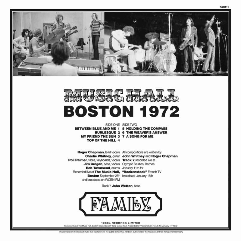  |   | Family - Boston Music Hall 1972 (LP) | Records on Vinyl
