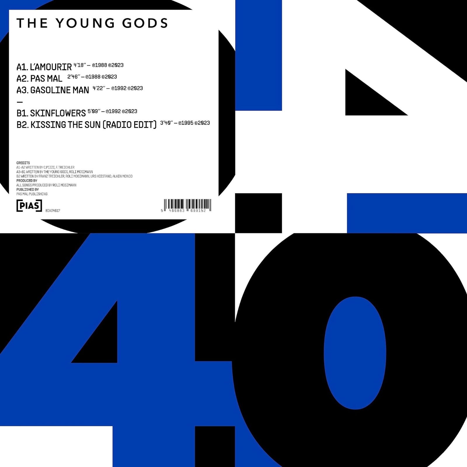 Young Gods - Pias 40 (Single) Cover Arts and Media | Records on Vinyl