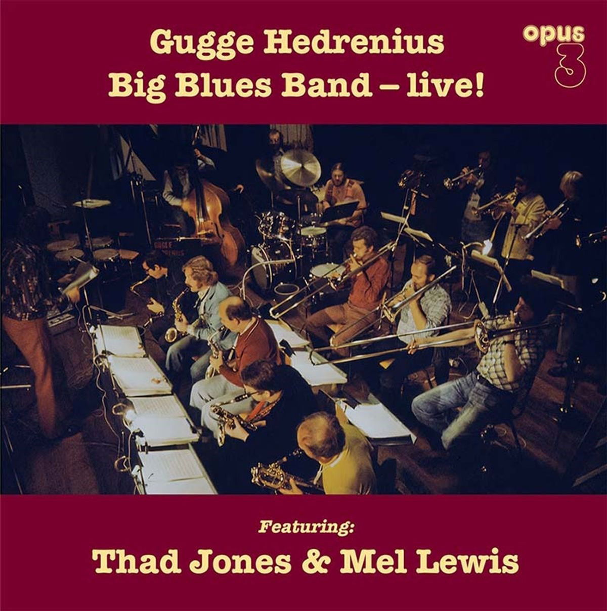 Gugge Hedrenius Big Blues Band - Live! (LP) Cover Arts and Media | Records on Vinyl