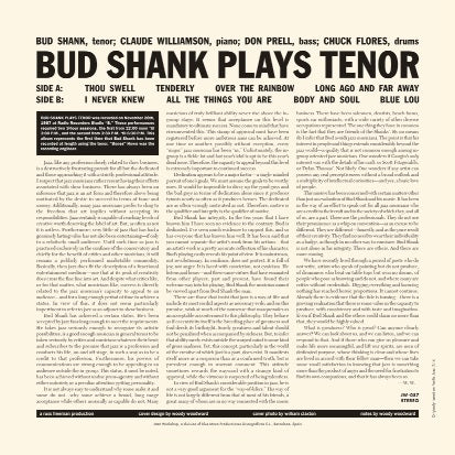 Bud Shank - Plays Tenor (LP)
