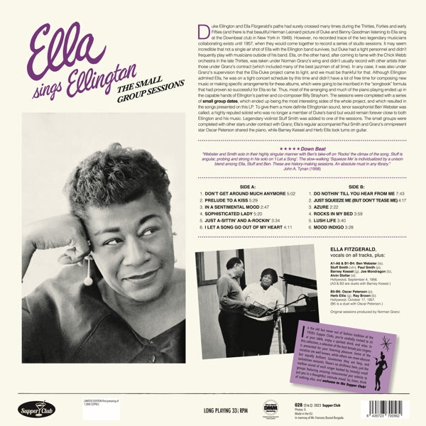Ella Fitzgerald - Ella Sings Ellington (LP) Cover Arts and Media | Records on Vinyl
