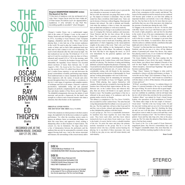  |  Vinyl LP | Oscar Peterson - The Sound of the Trio (LP) | Records on Vinyl