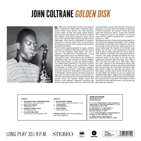  |  Vinyl LP | John Coltrane - Golden Disk (LP) | Records on Vinyl