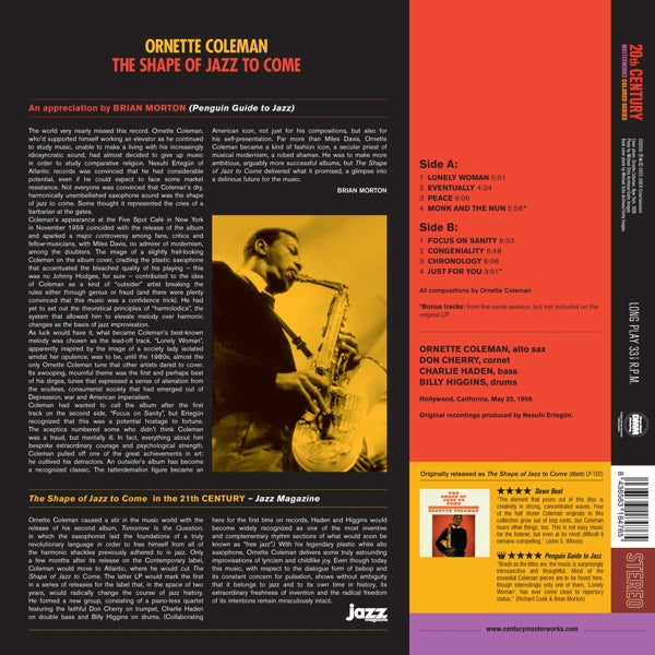 Ornette Coleman - Shape of Jazz To Come (LP) Cover Arts and Media | Records on Vinyl