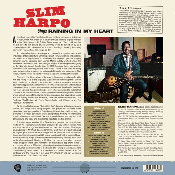 Slim Harpo - Sings Raining In My Heart (LP) Cover Arts and Media | Records on Vinyl