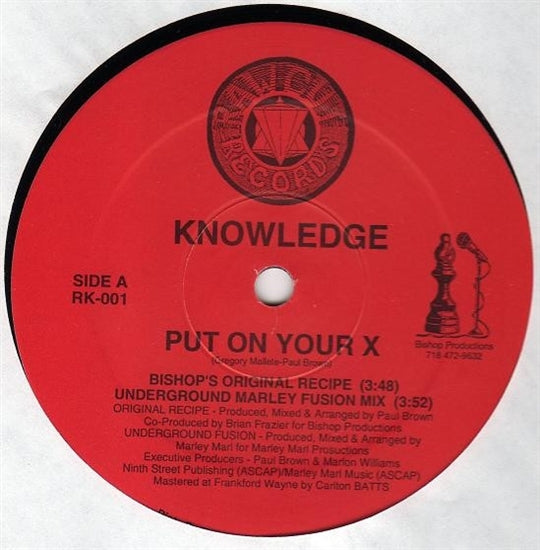  |   | Knowledge - Put On Your X (Single) | Records on Vinyl