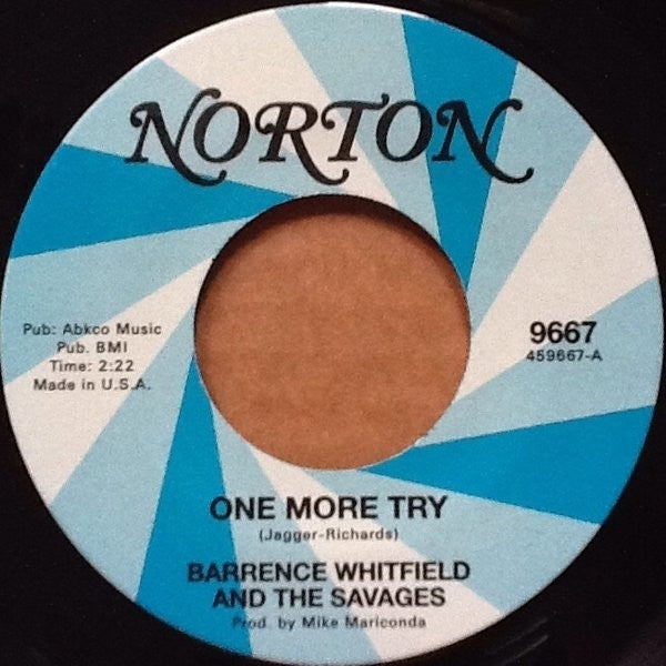  |   | Barrence & Savages & Stompin' Riffraffs Whitfield - One More Try / What a Shame (Single) | Records on Vinyl