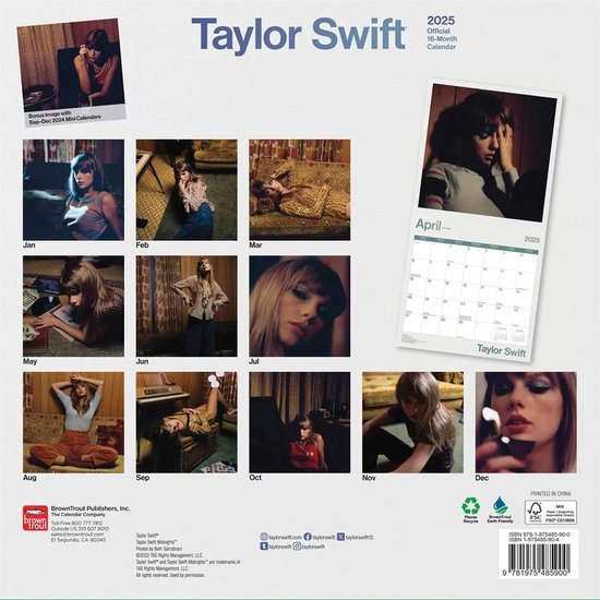  |  Calender | Taylor Swift - Official Calender 2025  (MRCH) | Records on Vinyl