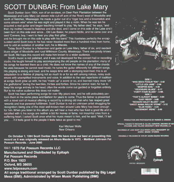 Scott Dunbar - From Lake Mary |  Vinyl LP | Scott Dunbar - From Lake Mary (LP) | Records on Vinyl