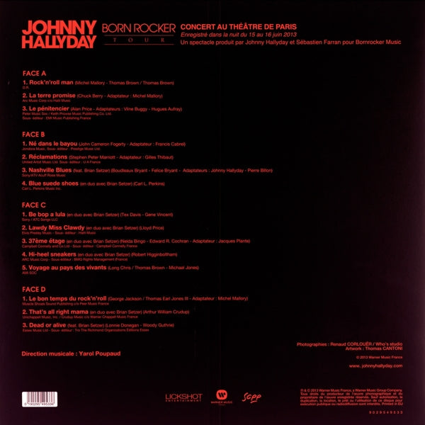 Johnny Hallyday - Born Rocker..  |  Vinyl LP | Johnny Hallyday - Born Rocker Tour - Theatre De Paris (2 LPs) | Records on Vinyl