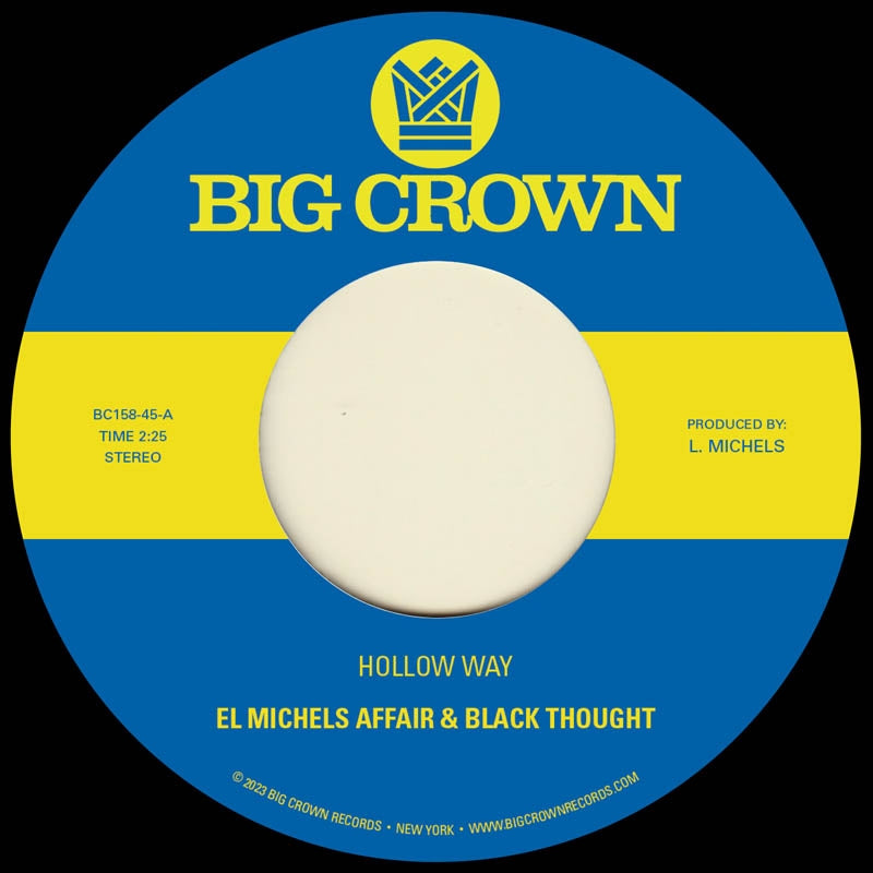  |  7" Single | El Michels Affair & Black Thought - Hollow Way (Single) | Records on Vinyl