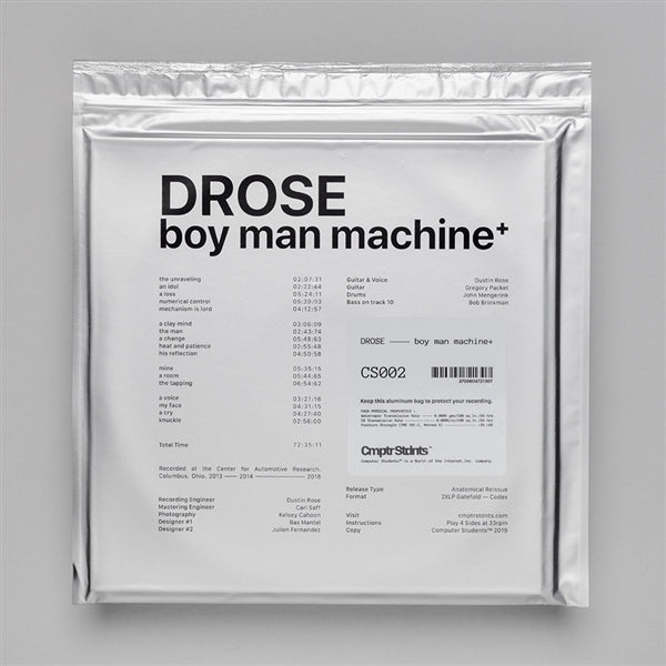Drose - Boy Man Machine+ |  Vinyl LP | Drose - Boy Man Machine+ (2 LPs) | Records on Vinyl