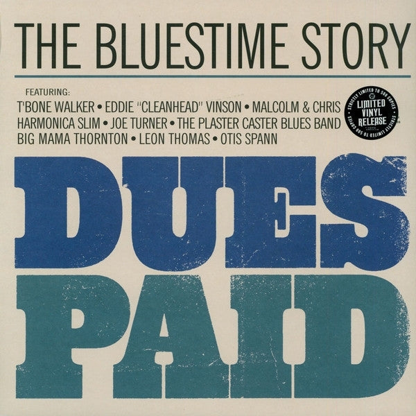  |  Vinyl LP | V/A - Dues Paid (the Bluestime Story) (LP) | Records on Vinyl