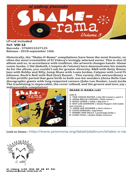  |  Vinyl LP | V/A - Shake-O-Rama Vol.3 (2 LPs) | Records on Vinyl