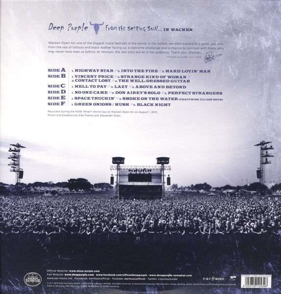 Deep Purple - From The Setting Sun... |  Vinyl LP | Deep Purple - From the Setting Sun...(In Wacken) (3 LPs) | Records on Vinyl
