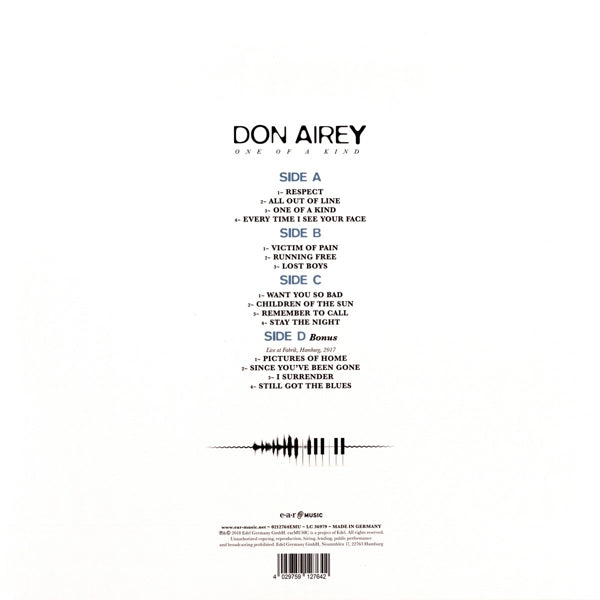 Don Airey - One Of A Kind  |  Vinyl LP | Don Airey - One Of A Kind  (2 LPs) | Records on Vinyl