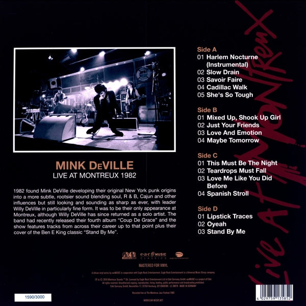 Mink Deville - Live At Montreux..  |  Vinyl LP | Mink Deville - Live At Montreux 1982 (3 LPs) | Records on Vinyl