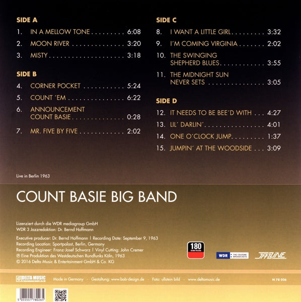 Count Basie - Live In Berlin 1963 |  Vinyl LP | Count Basie - Live In Berlin 1963 (2 LPs) | Records on Vinyl