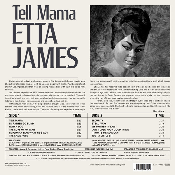 Etta James - Tell Mama  |  Vinyl LP | Etta James - Tell Mama  (LP) | Records on Vinyl