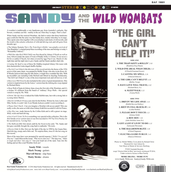 Sandy & The Wild Wombats - Girl Can't Help It  |  Vinyl LP | Sandy & the Wild Wombats - Girl Can't Help It (LP) | Records on Vinyl