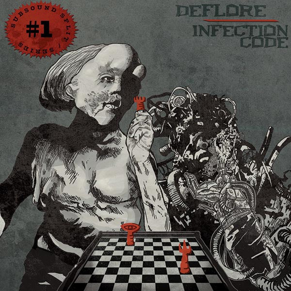  |  Vinyl LP | Deflore / Infection Code - Subsound Split Series #1 (LP) | Records on Vinyl