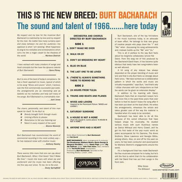 Burt Bacharach - Hit Maker!  |  Vinyl LP | Burt Bacharach - Hit Maker!  (LP) | Records on Vinyl