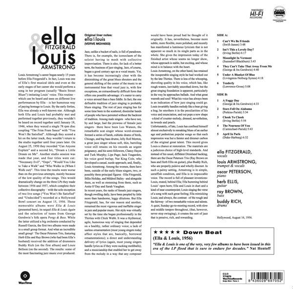 Ella Fitzgerald & Louis - Ella Fitzgerald &..  |  Vinyl LP | Ella Fitzgerald & Louis Armstrong - Ella Fitzgerald & Louis Armstrong  (LP) | Records on Vinyl