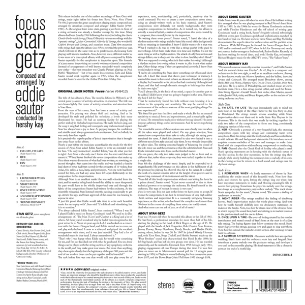 Stan Getz - Focus  |  Vinyl LP | Stan Getz - Focus  (LP) | Records on Vinyl