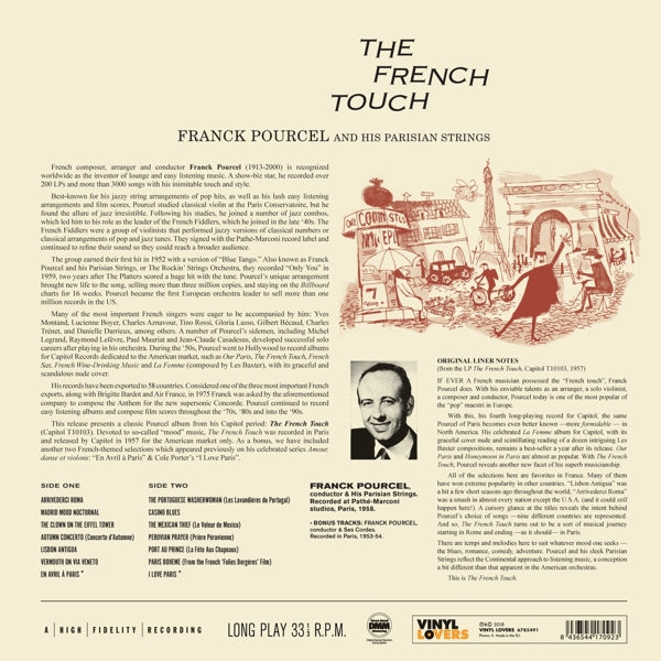 Franck Pourcel - French Touch  |  Vinyl LP | Franck Pourcel - French Touch  (LP) | Records on Vinyl