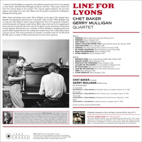Chet Baker & Gerry Mulli - Line For Lyons  |  Vinyl LP | Chet Baker & Gerry Mulli - Line For Lyons  (LP) | Records on Vinyl