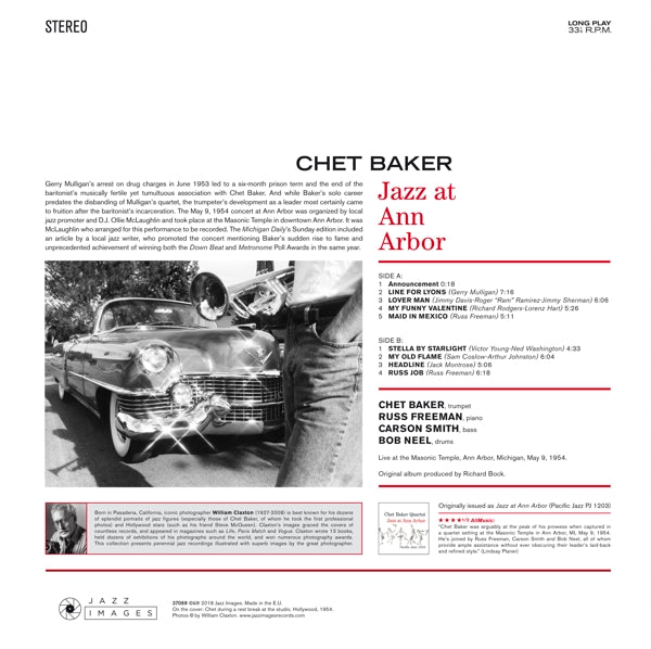 Chet Baker - Jazz At Ann Arbor |  Vinyl LP | Chet Baker - Jazz At Ann Arbor (LP) | Records on Vinyl