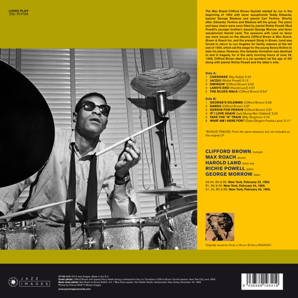 Clifford Brown & Max Roach - Study In Brown  |  Vinyl LP | Clifford Brown & Max Roach - Study In Brown  (LP) | Records on Vinyl
