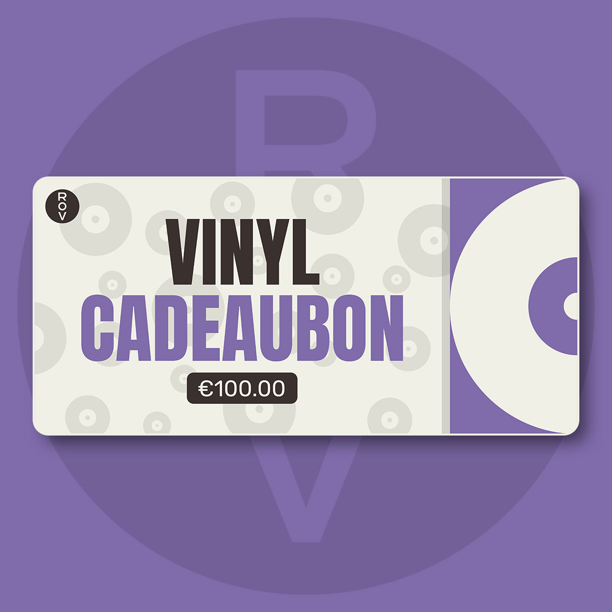  |  Gift Cards | Vinyl Cadeaukaart €100 | Records on Vinyl